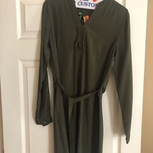 Olive green Banana Republic belted tunic - new!